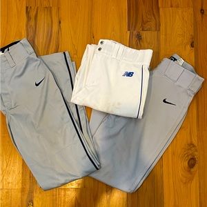 Nike and New Balance Baseball Practice Pants / Adult Small